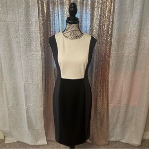 Calvin Klein Color-block Scuba Sheath Dress